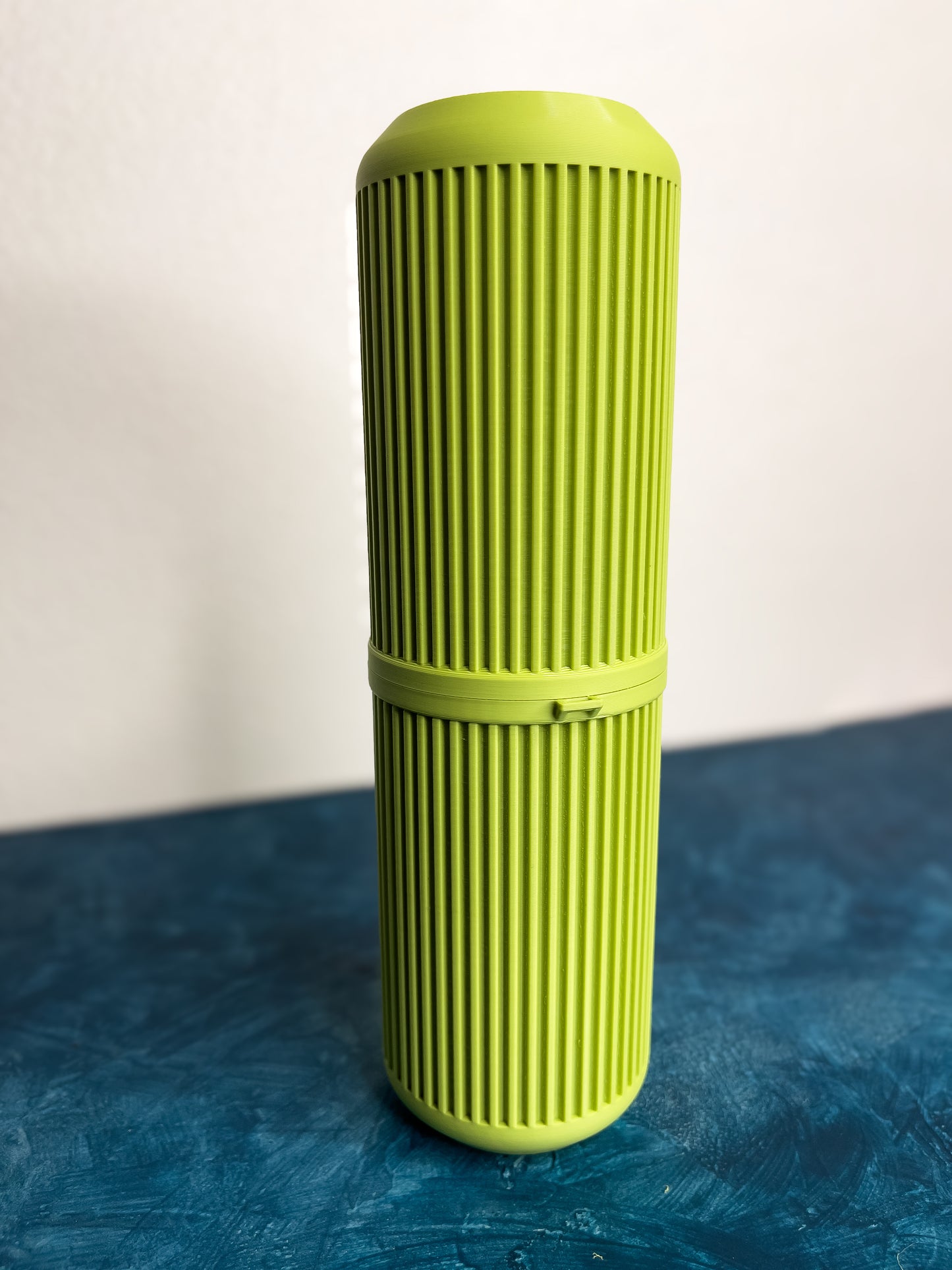 Ribbed Travel Toothbrush Holder | Compact Protective Case | 3D Printed